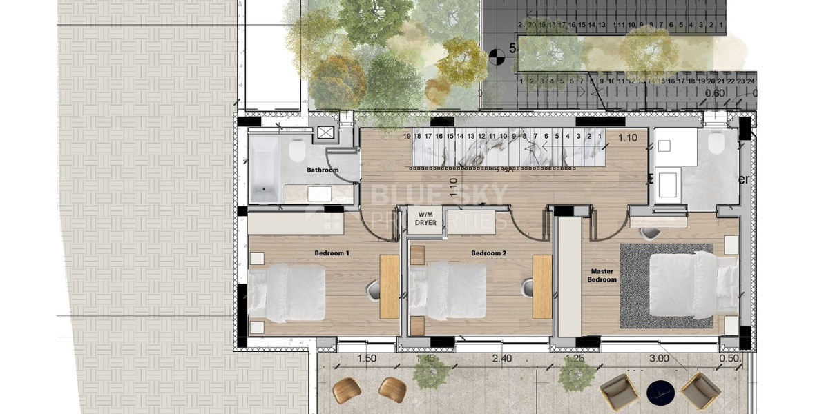 Spacious 3 Bedroom House with Swimming Pool and Sea View in Agios Tychon