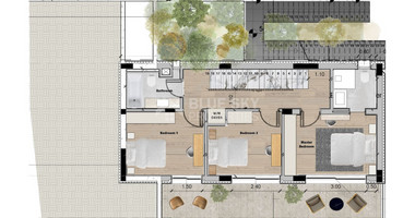 Spacious 3 Bedroom House with Swimming Pool and Sea View in Agios Tychon