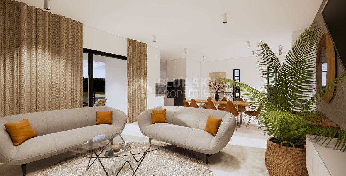 Spacious 3 Bedroom House with Swimming Pool and Sea View in Agios Tychon