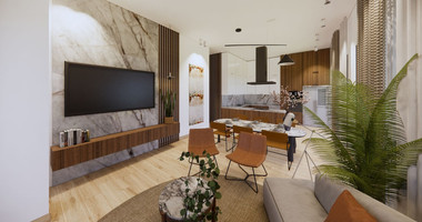 Spacious 3 Bedroom House with Swimming Pool and Sea View in Agios Tychon