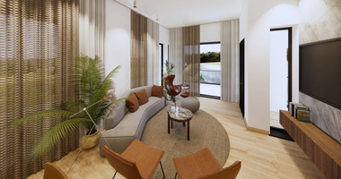 Spacious 3 Bedroom House with Swimming Pool and Sea View in Agios Tychon