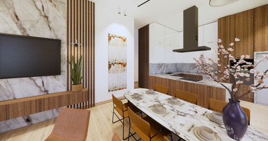 Spacious 3 Bedroom House with Swimming Pool and Sea View in Agios Tychon