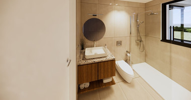 Spacious 3 Bedroom House with Swimming Pool and Sea View in Agios Tychon