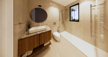 Spacious 3 Bedroom House with Swimming Pool and Sea View in Agios Tychon