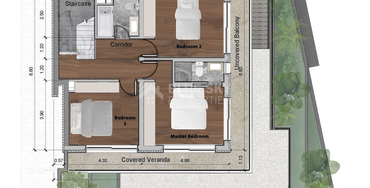 Spacious 3 Bedroom House with Swimming Pool and Sea View in Agios Tychon