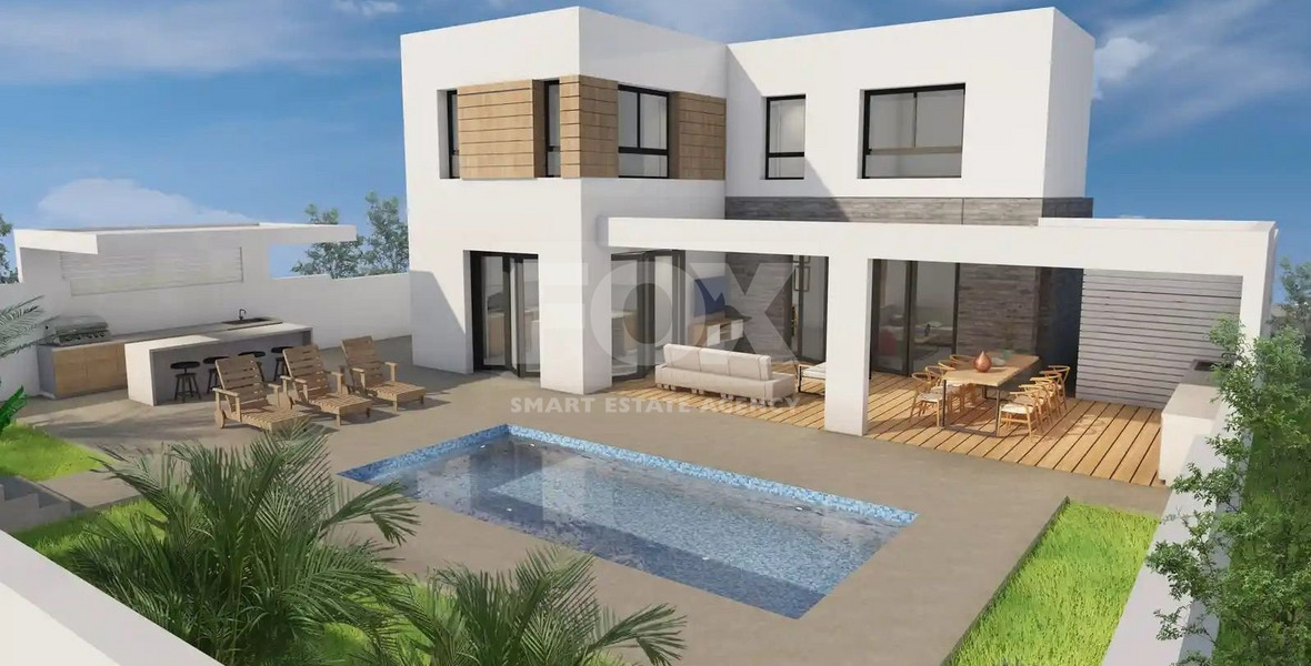 Modern  House with Pool For Sale in Parekklisia