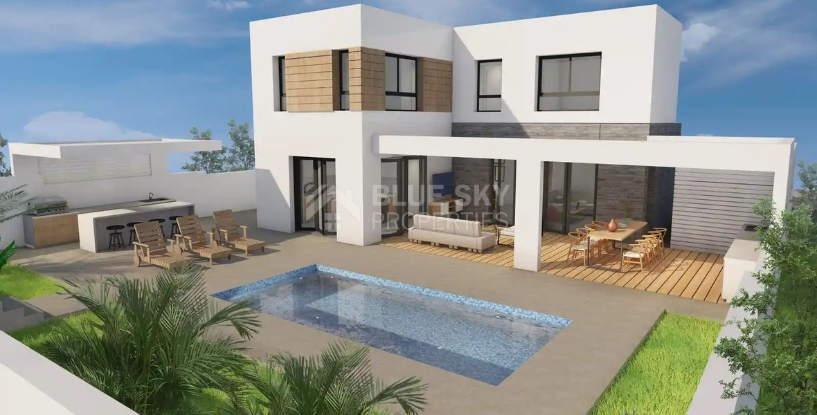 Modern  House with Pool For Sale in Parekklisia