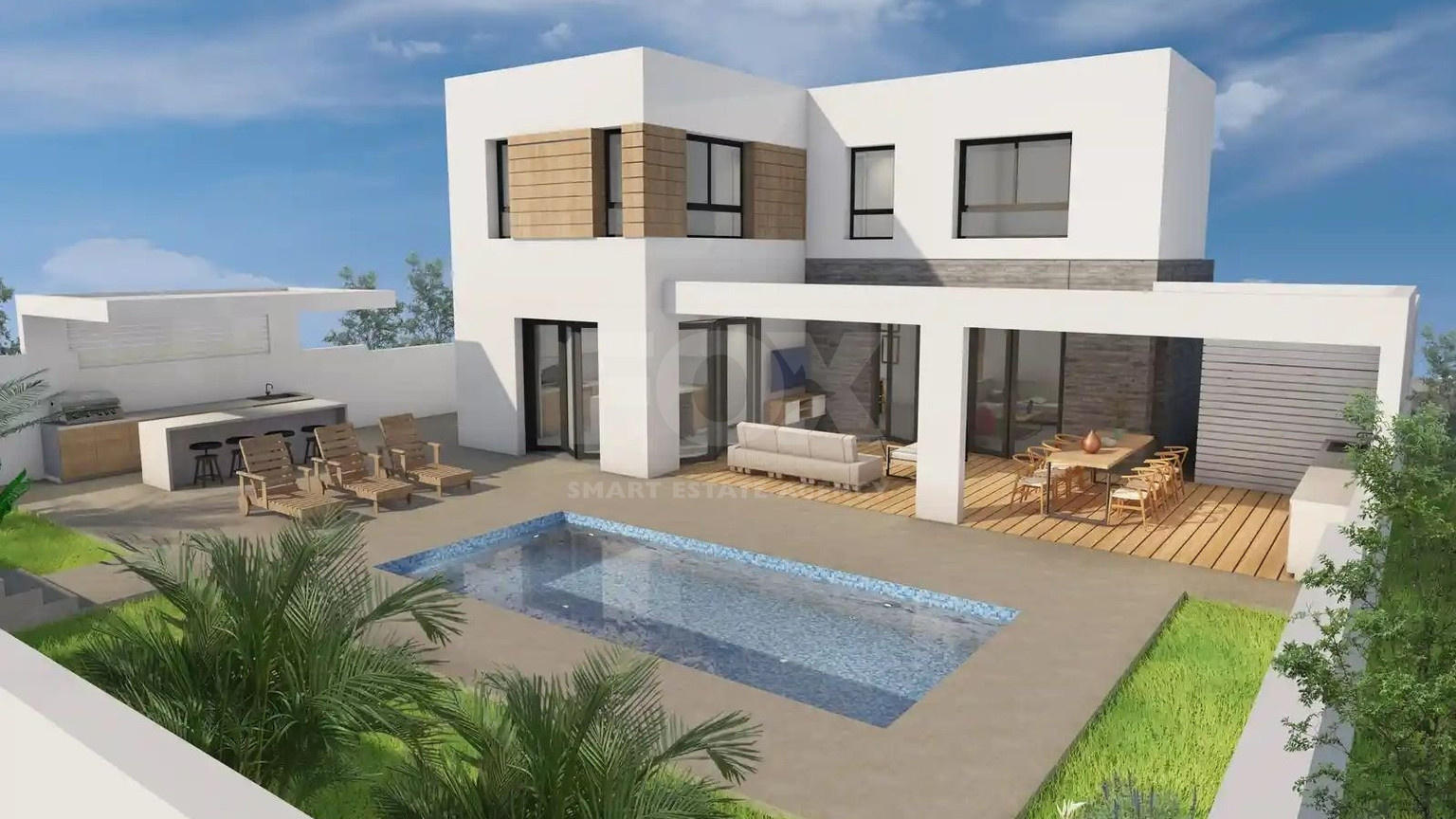 Modern  House with Pool For Sale in Parekklisia