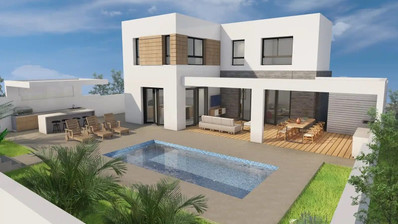 Modern  House with Pool For Sale in Parekklisia