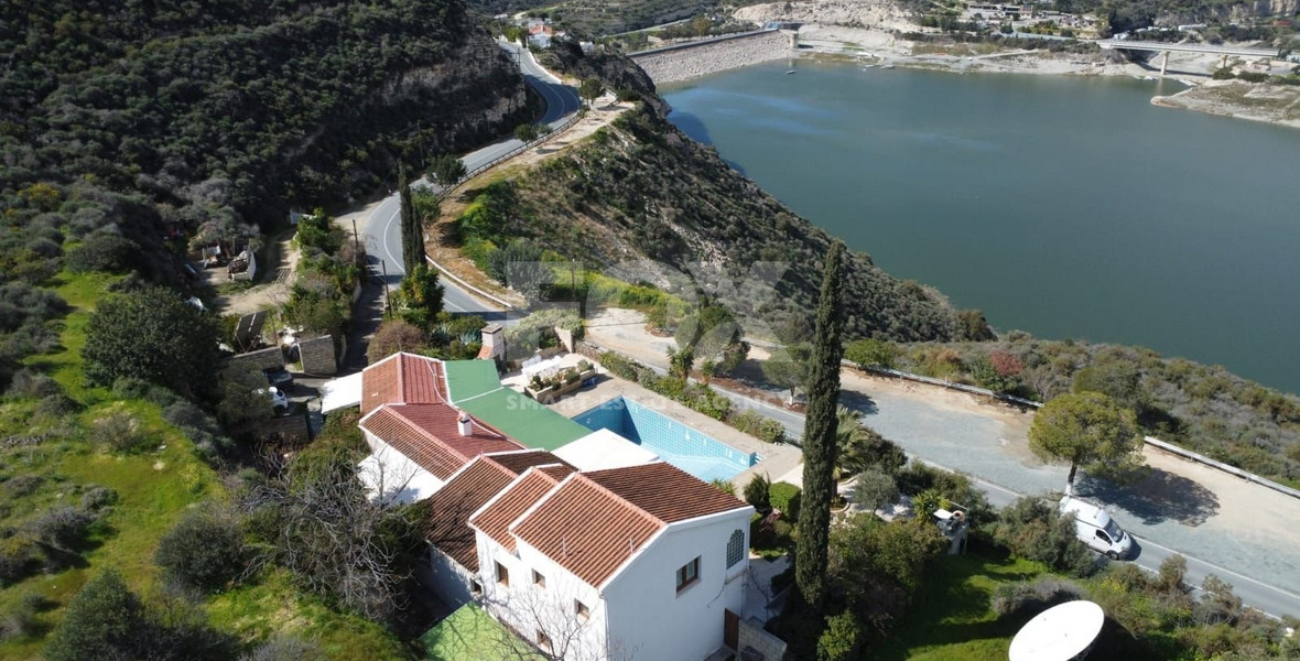 Exclusive Villa for Sale in Germasogeia: with Panoramic Dam & Mountain Views