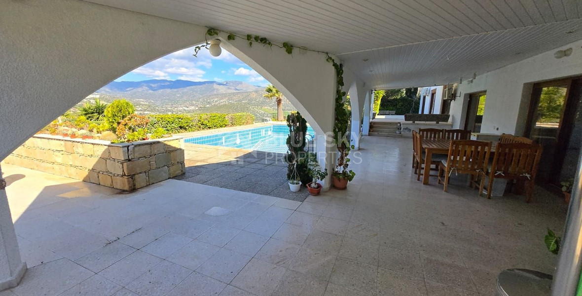 Exclusive Villa for Sale in Germasogeia: with Panoramic Dam & Mountain Views