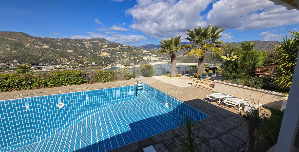 Exclusive Villa for Sale in Germasogeia: with Panoramic Dam & Mountain Views