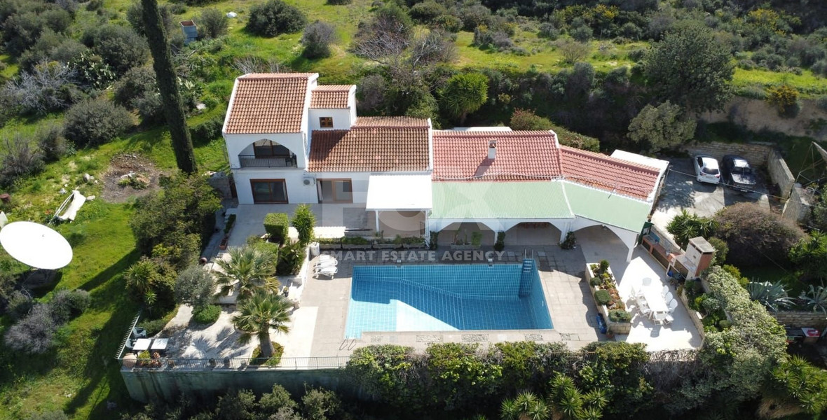 Exclusive Villa for Sale in Germasogeia: with Panoramic Dam & Mountain Views