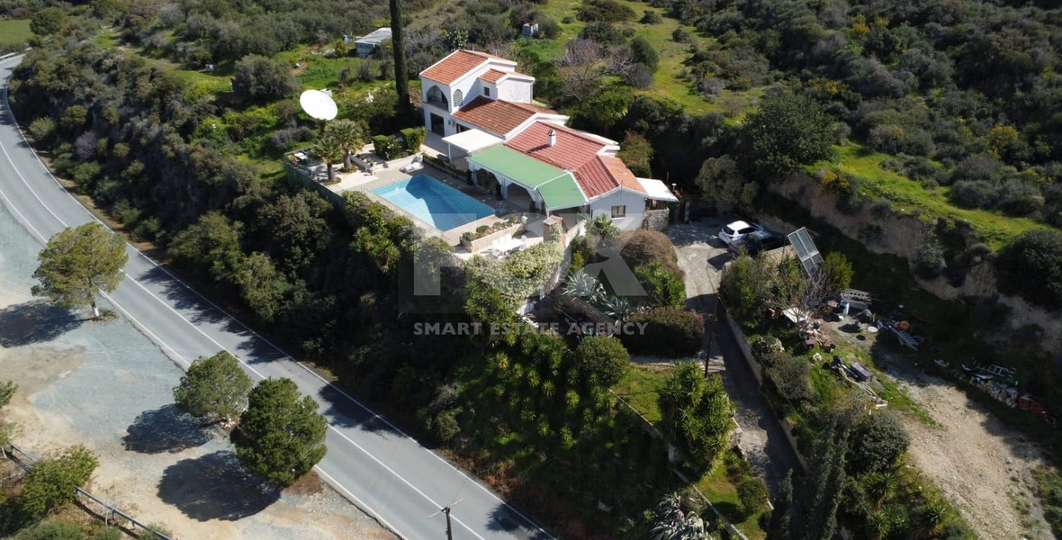 Exclusive Villa for Sale in Germasogeia: with Panoramic Dam & Mountain Views