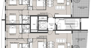 Top floor 3 bedroom apartment with Roof Garden  for sale in Agia Zoni, Limassol