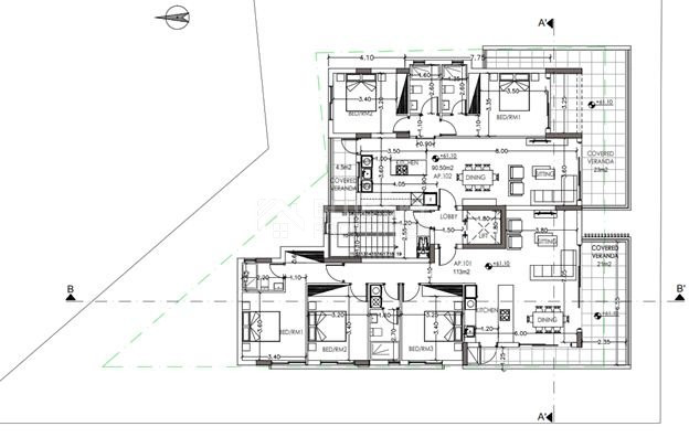 Stunning 2+ Bedroom Top-Floor Apartment with Roof Garden For Sale in Columbia Area, Limassol