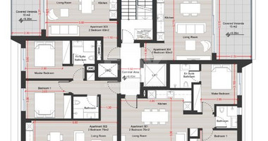 Top floor 2+1  bedroom apartment with Roof Garden for sale in Agios Nikolaos, Limassol