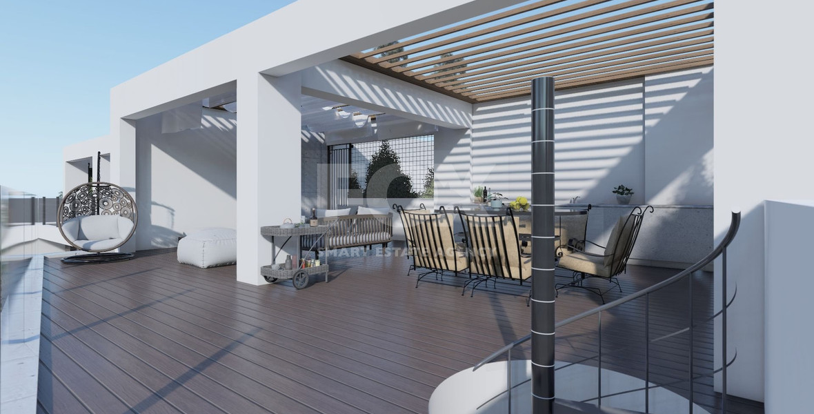 Top Floor Two-Bedroom Apartment with Roof Garden for sale in Kato Polemidia