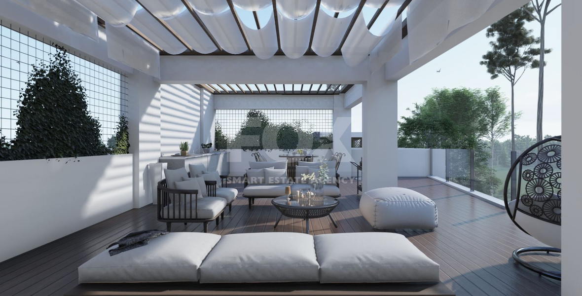 Top Floor Two-Bedroom Apartment with Roof Garden for sale in Kato Polemidia