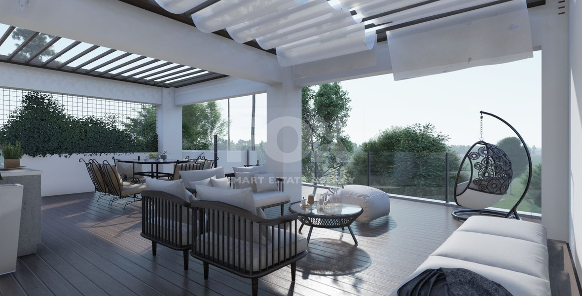 Top Floor Two-Bedroom Apartment with Roof Garden for sale in Kato Polemidia