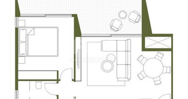 One bedroom ground floor apartment for sale in Germasogeia, Limassol