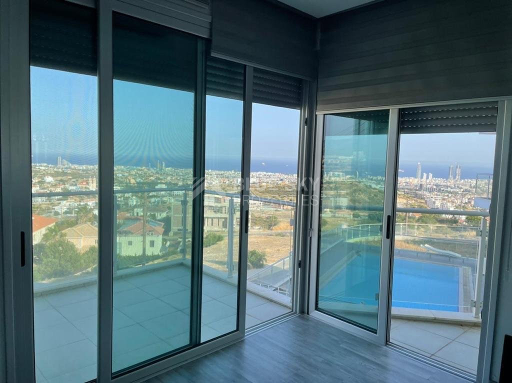 For rent Modern  Furnished 5 bedroom panoramic views, Villa with Pool  in Agios Athanasios