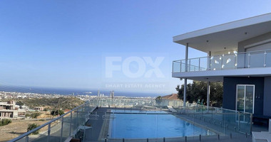 For rent Modern  Furnished 5 bedroom panoramic views, Villa with Pool  in Agios Athanasios