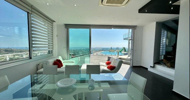 For rent Modern  Furnished 5 bedroom panoramic views, Villa with Pool  in Agios Athanasios