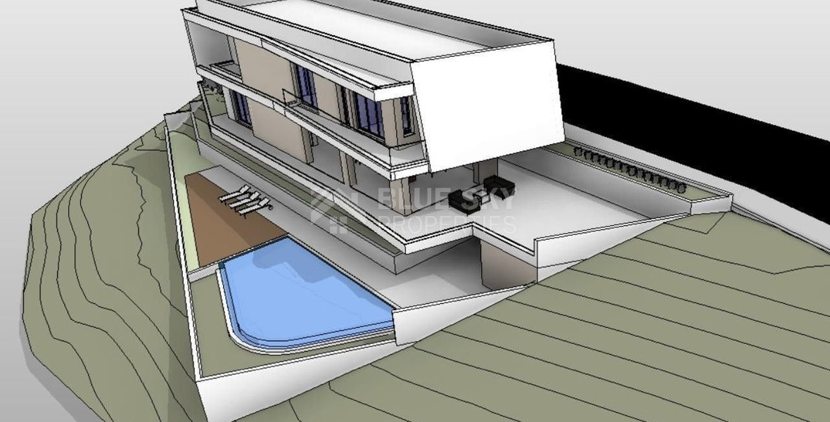 FOR SALE: RESIDENTIAL LAND WITH ARCHITECTURAL DRAWINGS & PLANNING PERMIT FOR 2 HOUSES IN PALODIA
