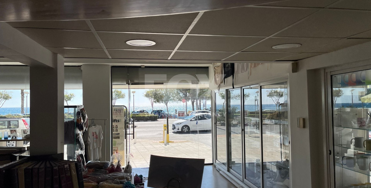 For Rent Spacious Ground Floor Sea View Shop in Historic Center