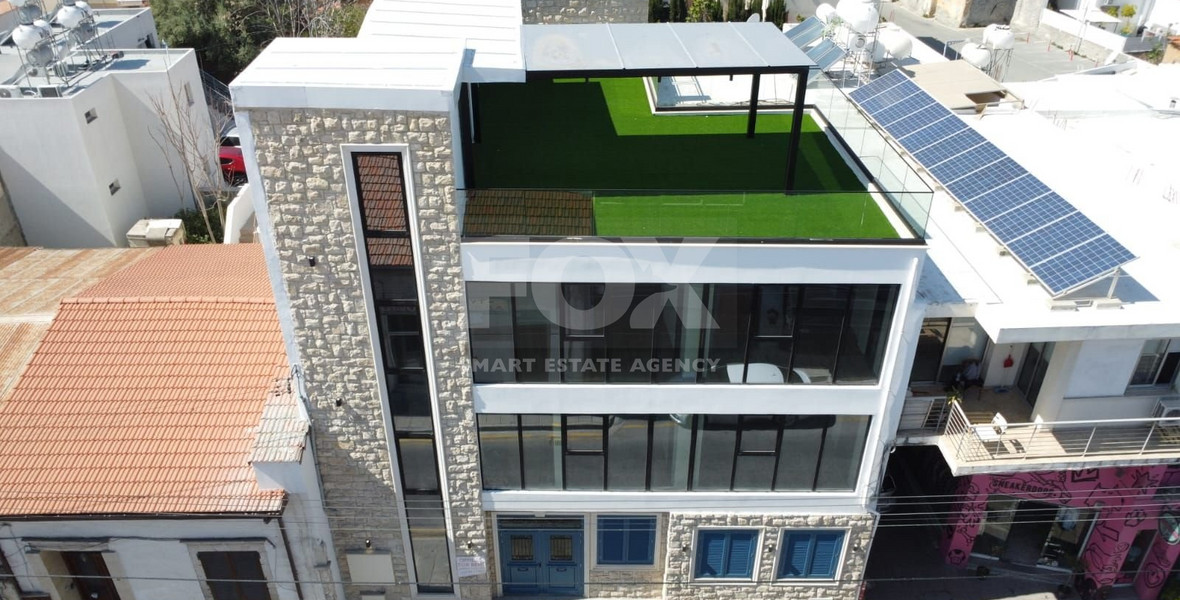 For Sale Premium Office Building in Limassol’s Old Town – 3 Floors + Basement, 600 sqm, Rooftop Garden, Near Seafront with Parking