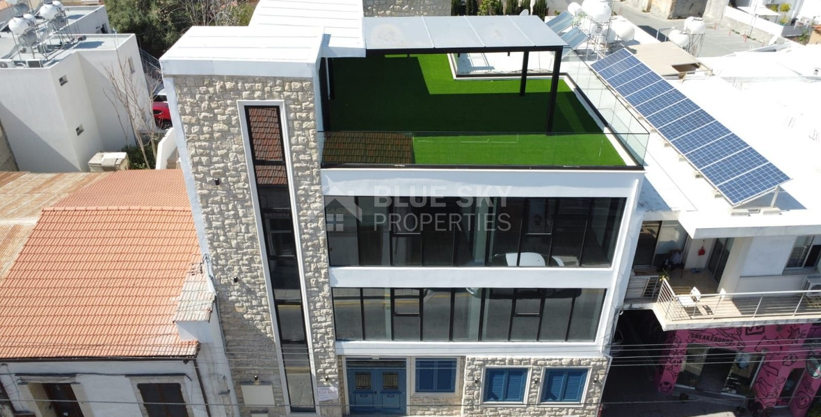 For Sale – Premium Income-Generating Office Building in Limassol’s Old Town | 600 sqm, 3 Floors + Basement, Rooftop Garden, Parking, 5+5 Year Lease