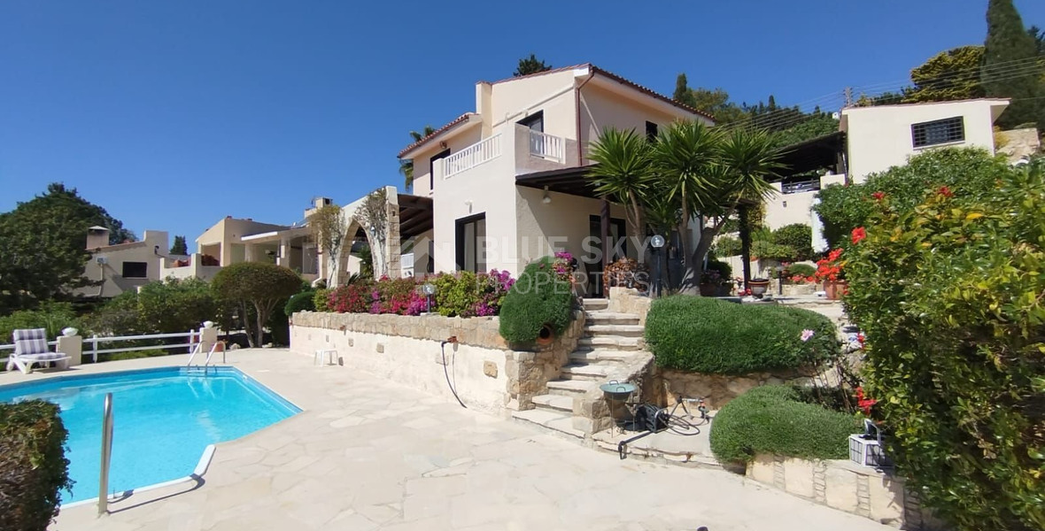 For Sale: Beautiful Detached Villa Panoramic Sea Views in Kamares, Tala