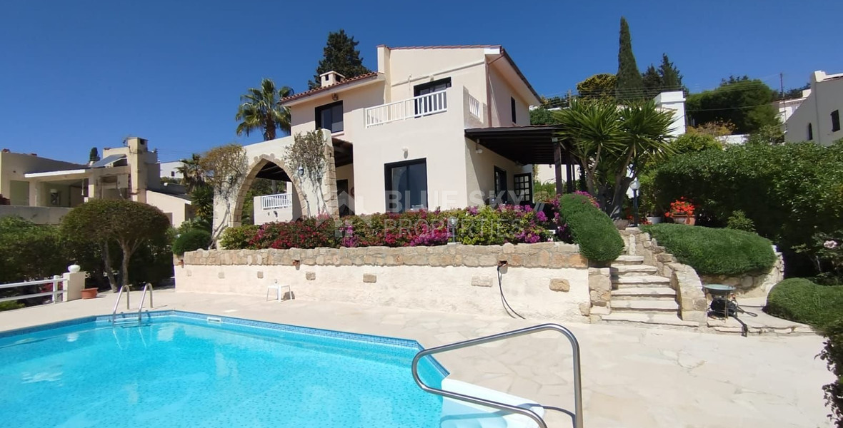 For Sale: Beautiful Detached Villa Panoramic Sea Views in Kamares, Tala