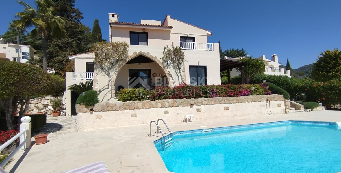 For Sale: Beautiful Detached Villa Panoramic Sea Views in Kamares, Tala