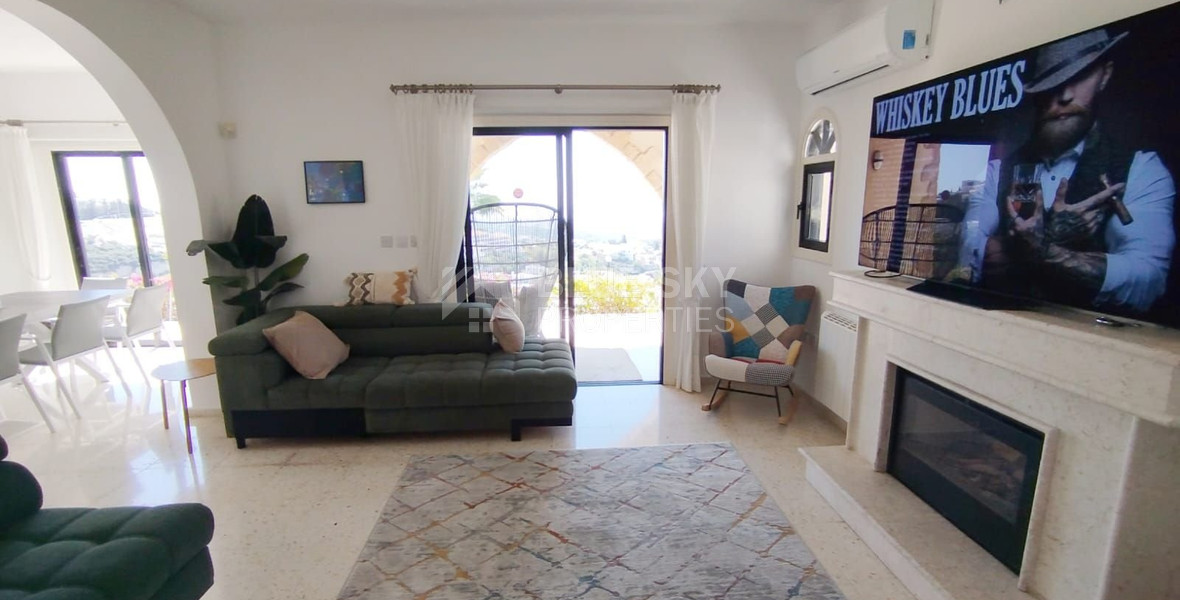 For Sale: Beautiful Detached Villa Panoramic Sea Views in Kamares, Tala