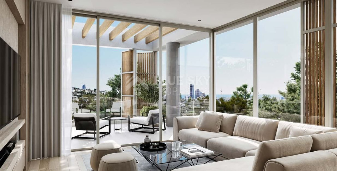 For sale 1 Bedroom Apartment with sea view in Germasogeia