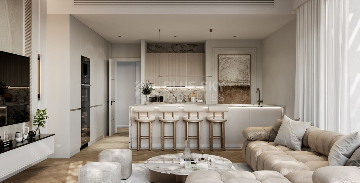 For sale 1 Bedroom Apartment with sea view in Germasogeia