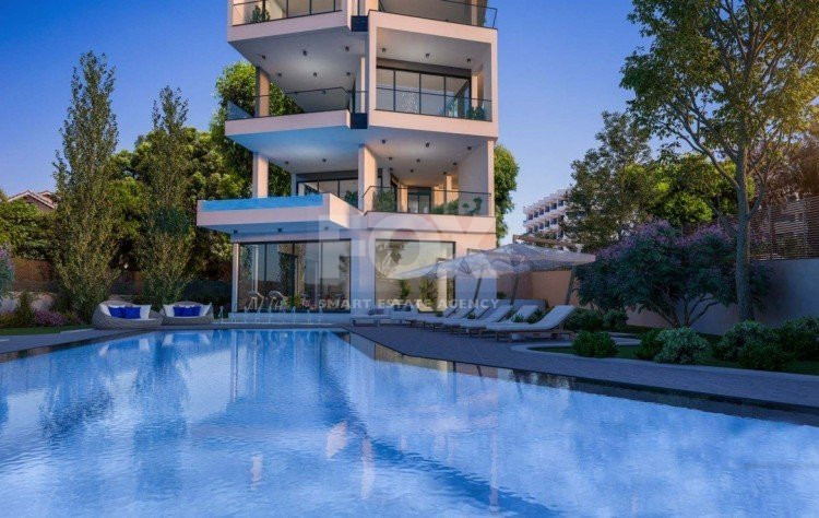 Beachfront Entire floor apartment 3 bedrooms + 1 staff room for rent in Pyrgos, Limassol