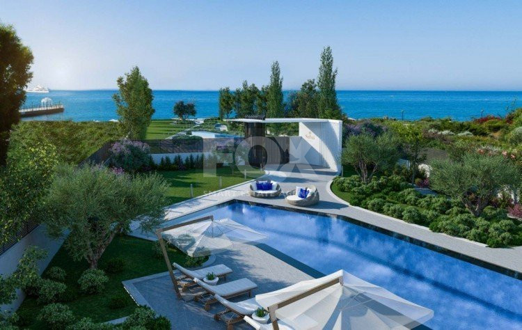 Beachfront Entire floor apartment 3 bedrooms + 1 staff room for rent in Pyrgos, Limassol