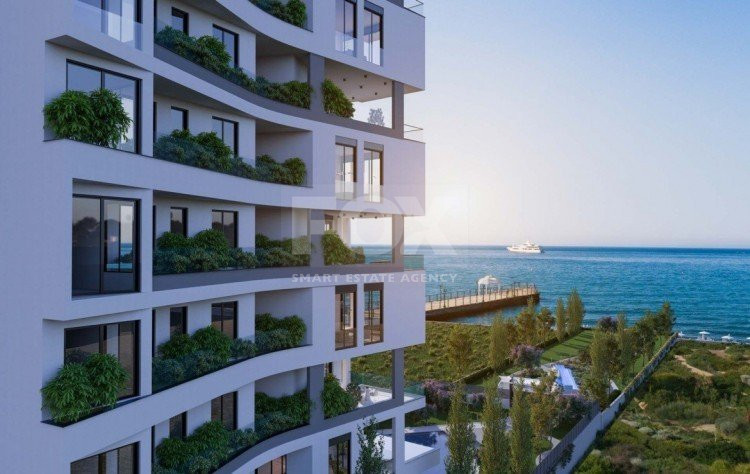 Beachfront Entire floor apartment 3 bedrooms + 1 staff room for rent in Pyrgos, Limassol