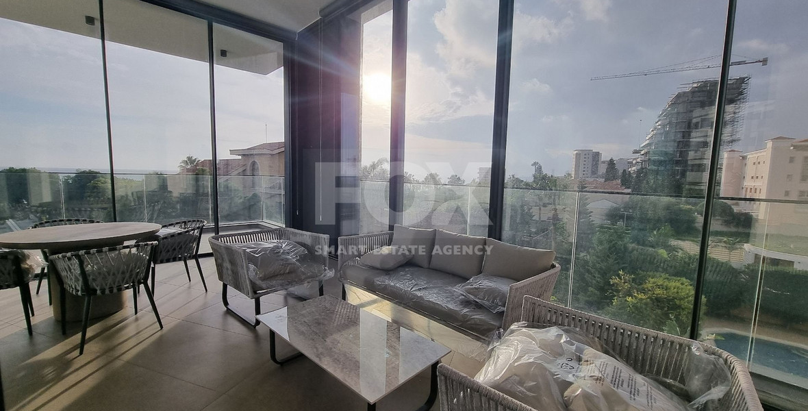 Beachfront Entire floor apartment 3 bedrooms + 1 staff room for rent in Pyrgos, Limassol