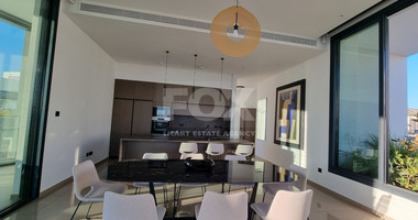 Beachfront Entire floor apartment 3 bedrooms + 1 staff room for rent in Pyrgos, Limassol