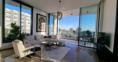 Beachfront Entire floor apartment 3 bedrooms + 1 staff room for rent in Pyrgos, Limassol