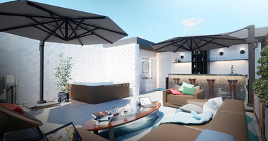 For Sale 3-Bedroom Penthouse with Roof garden, BBQ and Jacuzzi in Neapoli