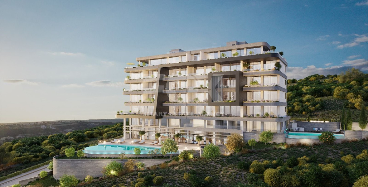 Modern Two Bedroom Apartment with Sea View For Sale in Panthea