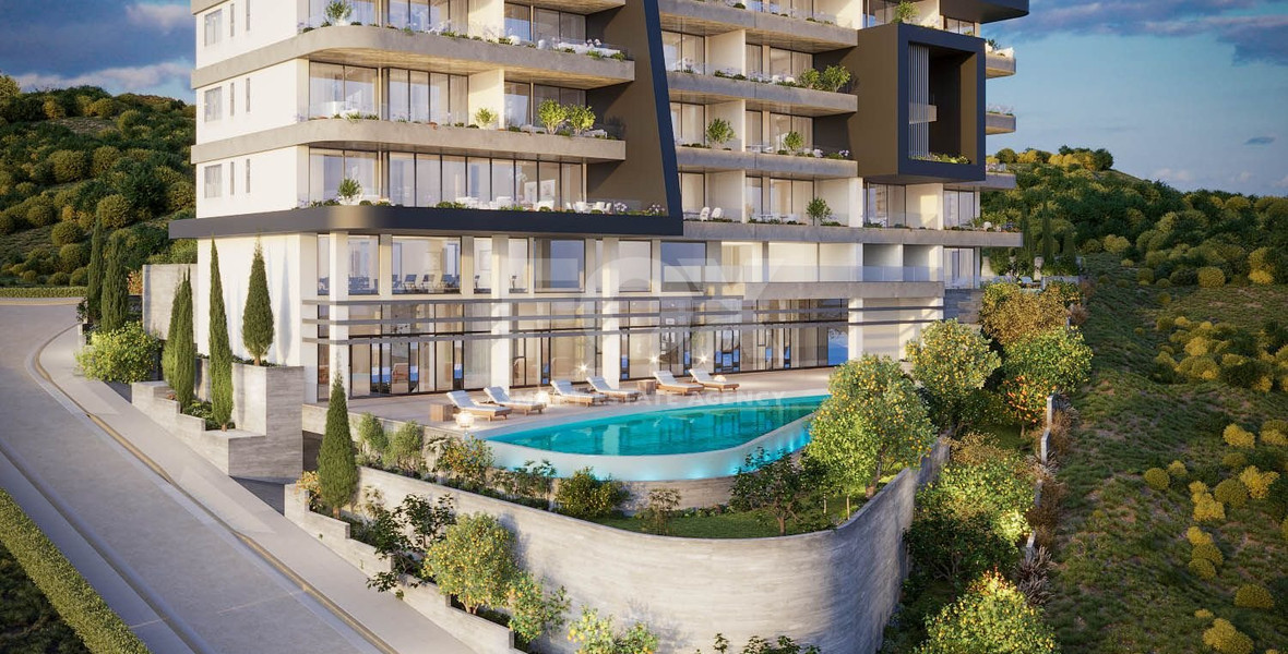 Modern Two Bedroom Apartment with Sea View For Sale in Panthea