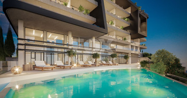 Modern two bedroom penthouse with private garden and jacuzzi for sale in Panthea