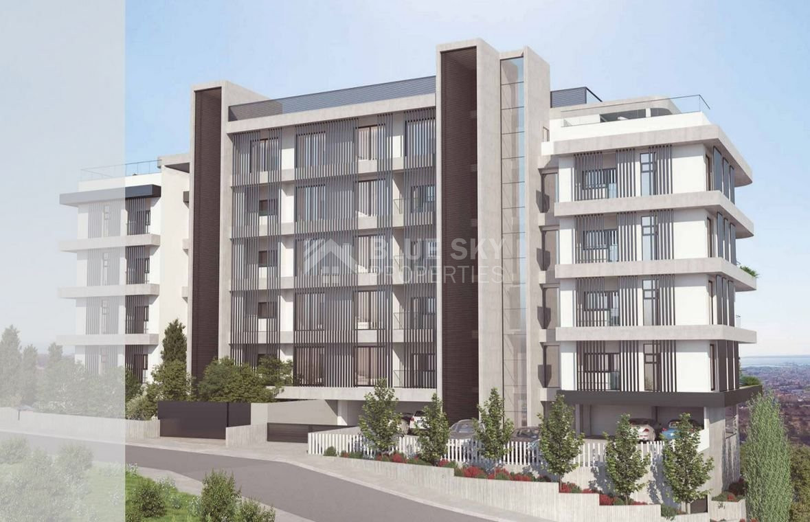 Modern three bedroom penthouse with private garden and jacuzzi for sale in Panthea