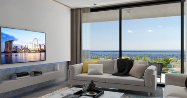 Modern three bedroom penthouse with private garden and jacuzzi for sale in Panthea